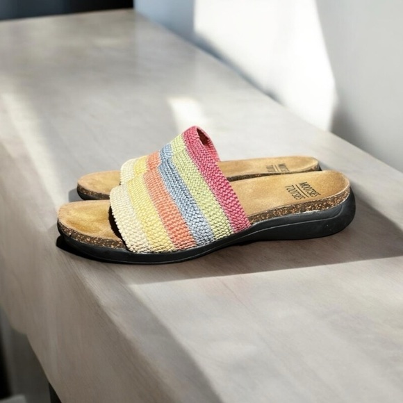 🌻Y2K Mootsie Tootsie Colorful "Moemiliak" Slide Sandals Size 7.5 - Picture 3 of 8